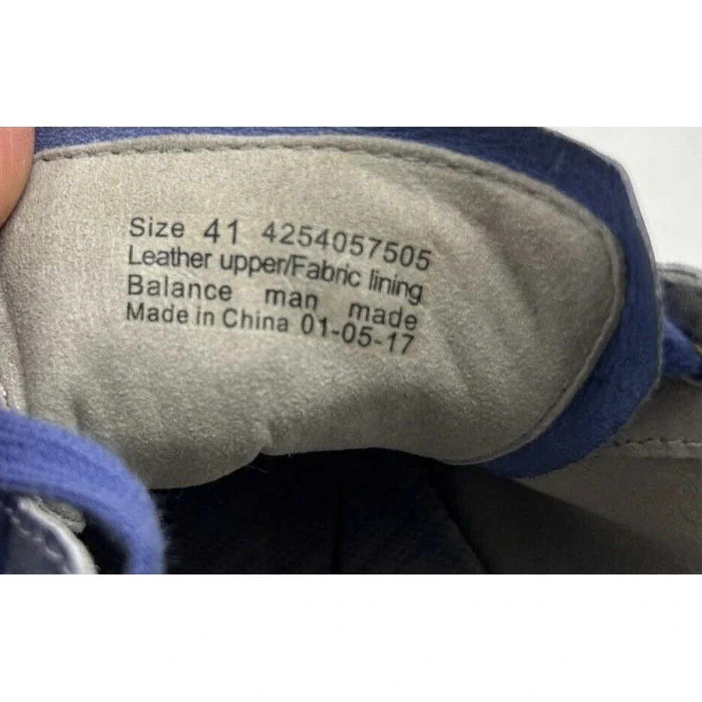 Dansko Leather Sneakers Womens 10.5 Christina Lace Up Metallic Blue EU 41 Read